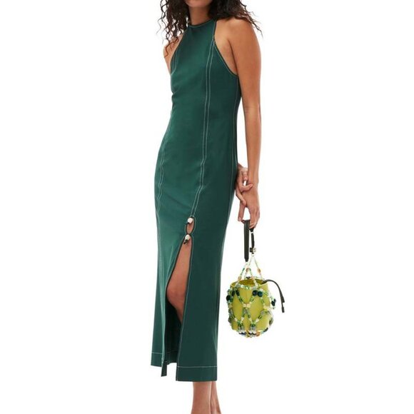 Ganni - Drapey Melange Maxi Dress - Picture 1 of 12